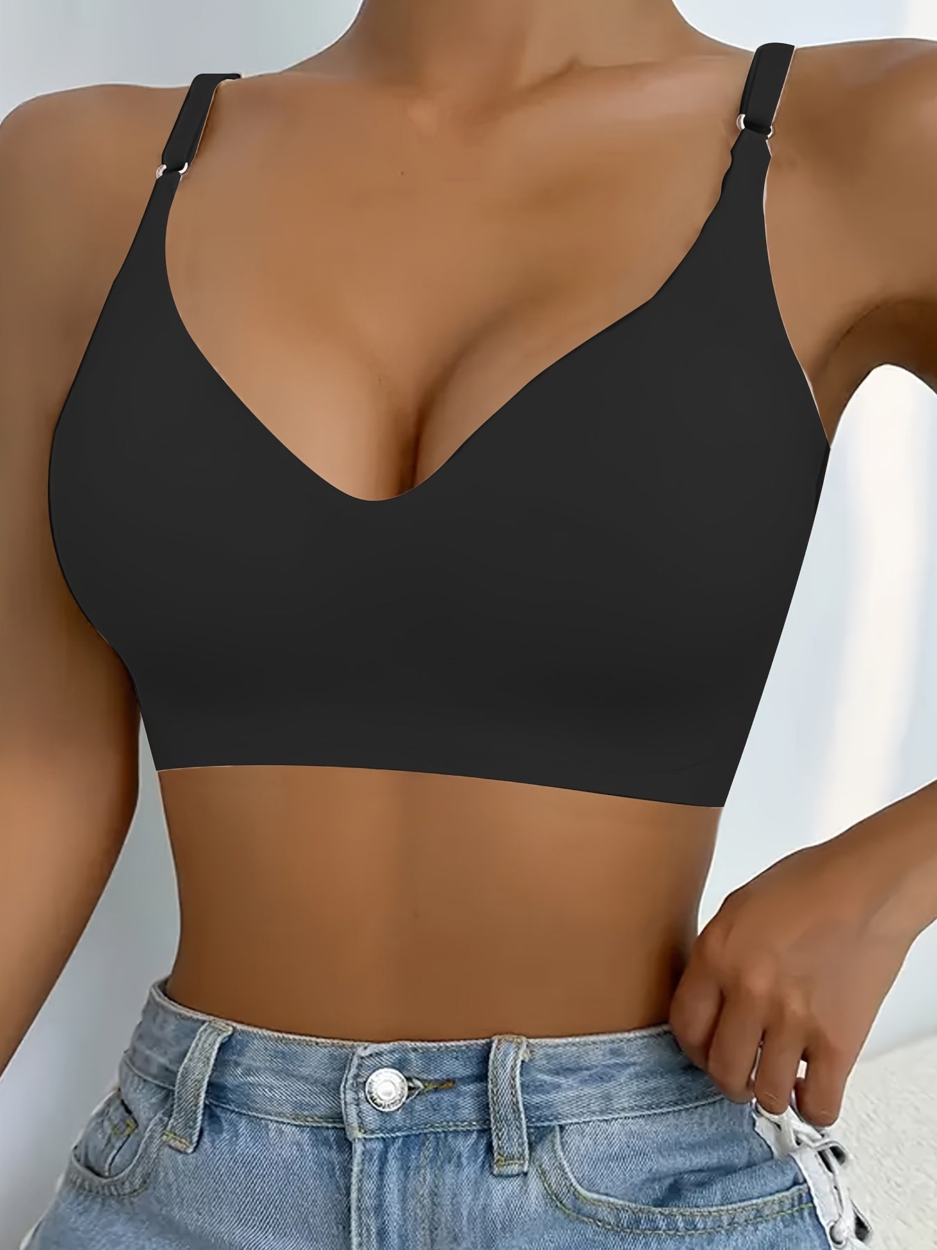 Plus Size Wireless Seamless Padded Bra 5 Pack
