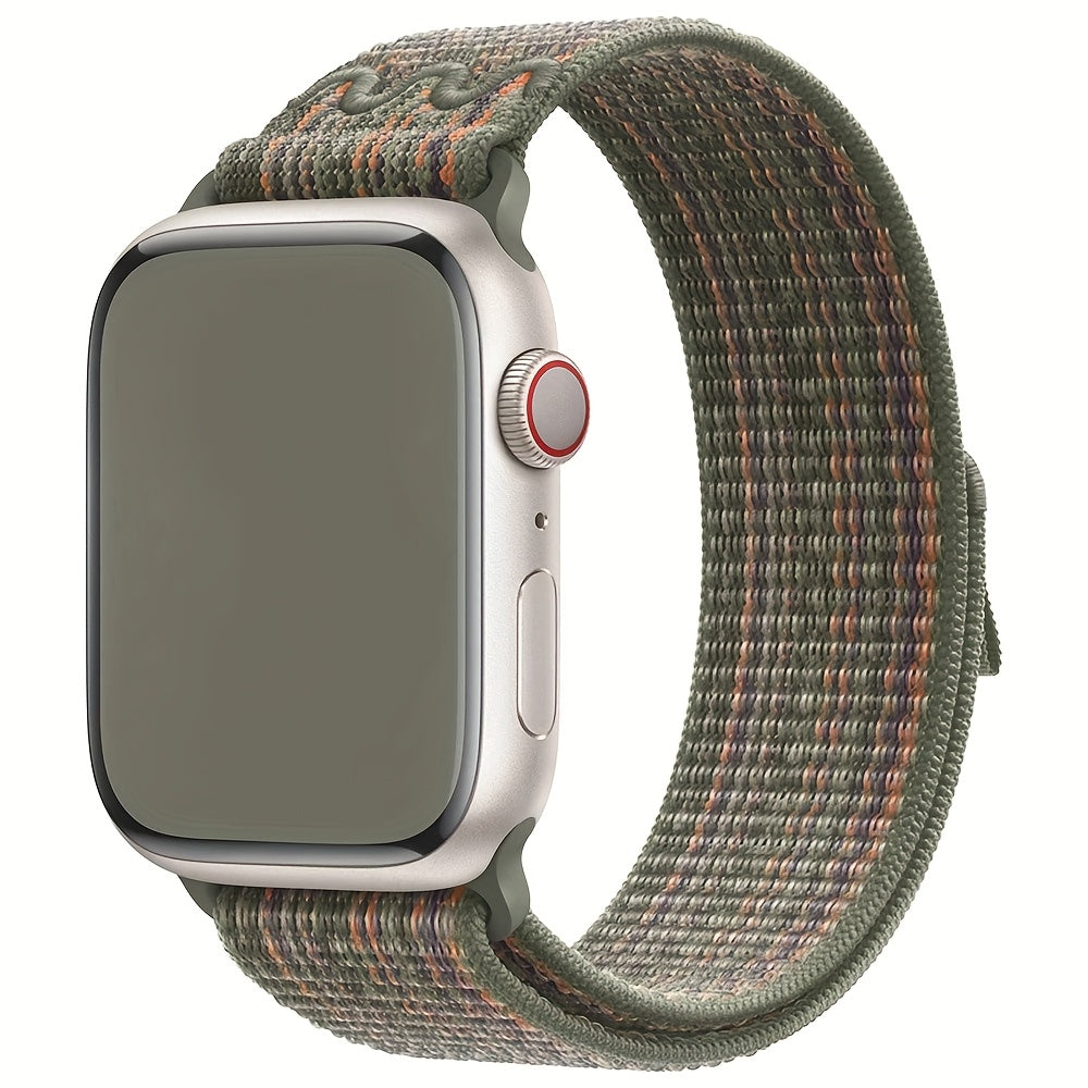 Nylon Elastic Solo Loop Strap for Apple Watch Series 1-10 Adjustable Sport Wristband for Men and Women