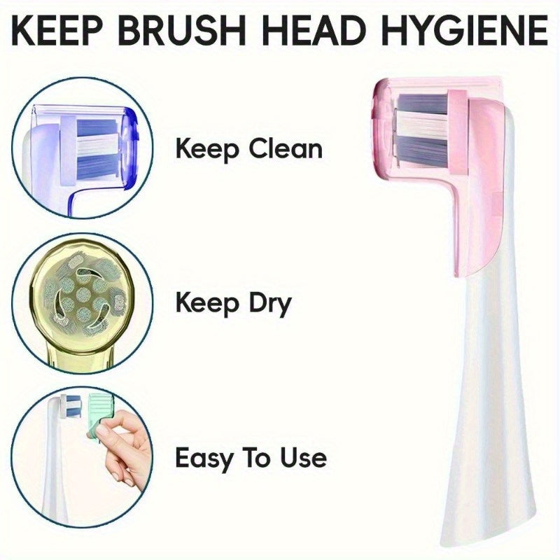 4Pcs Toothbrush Dustproof Covers Caps Electric Toothbrush Head Protectors