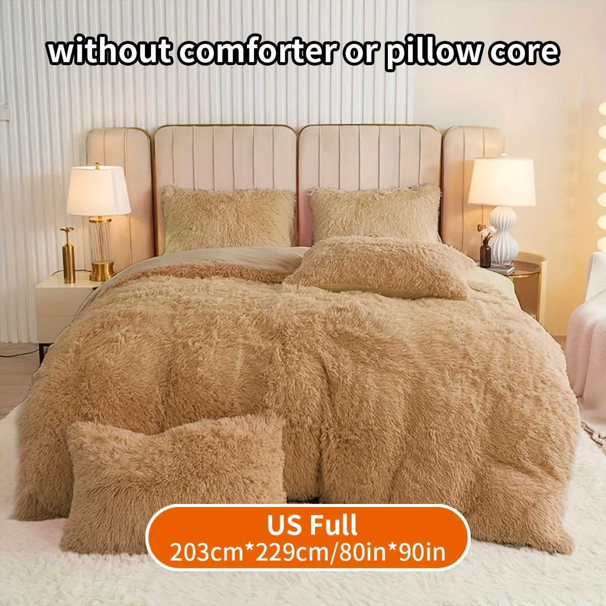 Set of 3 Pink Polyester Bedding Pieces for All Seasons Bedroom Decor