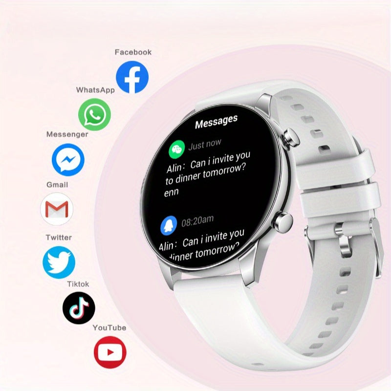 Полноэкранные сенсорные умные часы для Android и iOS с беспроводной связью, обменом сообщениями и управлением камерой