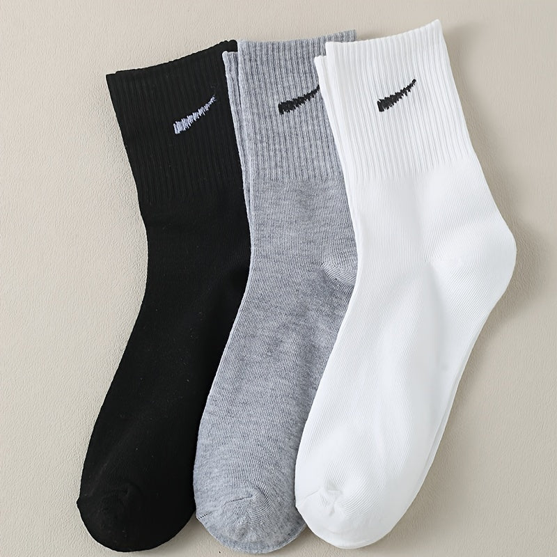 Мужской набор из 3 пар носков с коротким рукавом, разноцветные, вязаные, из полиэстера и спандекса, с уникальными принтами