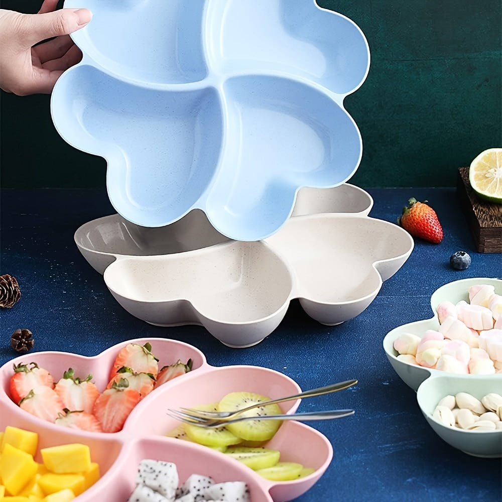 Heart-Shaped Serving Tray for Food Contact with Holiday Themes for Appetizers Desserts Snacks