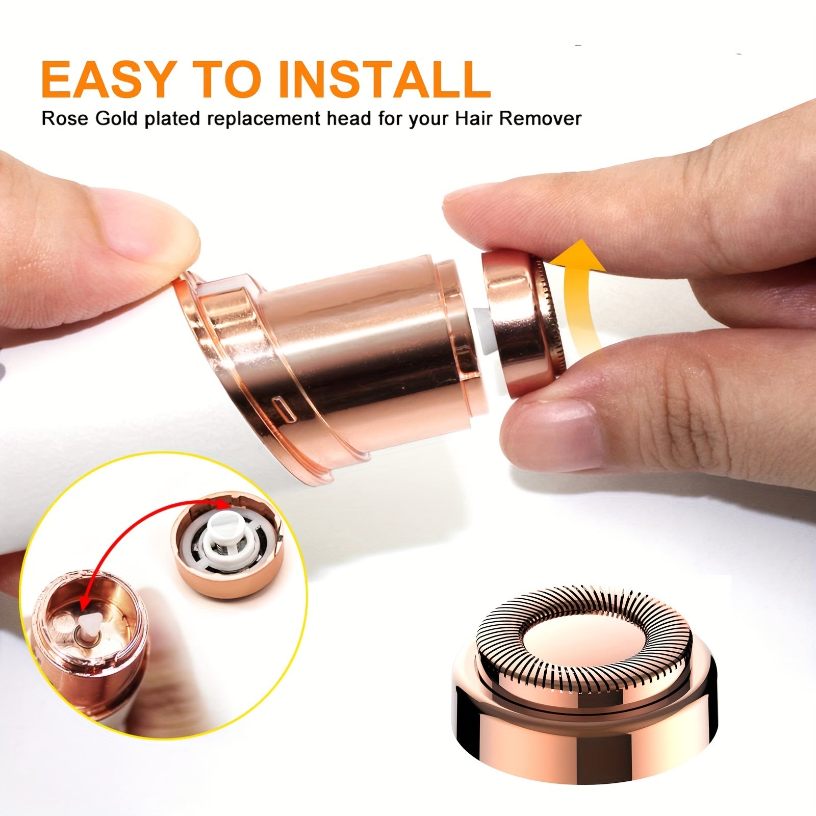 Facial Hair Removal Replacement Heads and Blades for Sensitive Skin