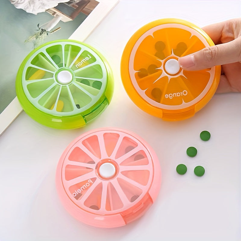 Portable Travel Pill Box 7 Compartments Pocket Size Medicine Organizer