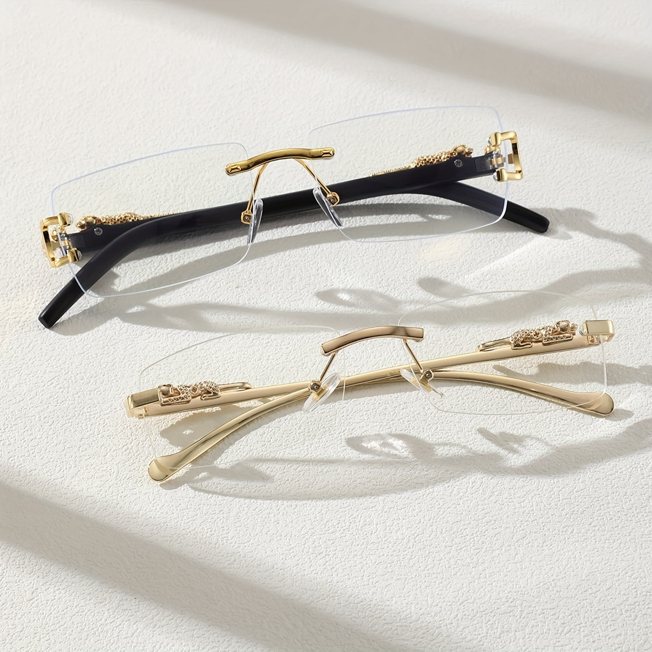 Erkaklar uchun kvadrat moda quyosh ko‘zoynaklari, 2 ta to‘plam, uniseks ko‘zoynaklar UV himoyasi bilan