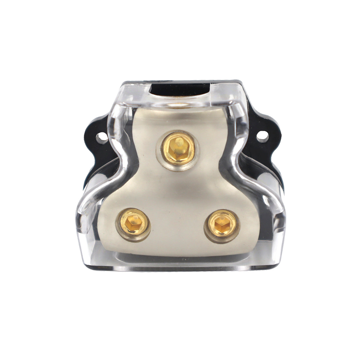 Bloque de distribución de energía de alta conductividad de 1/0 AWG a 3x4 AWG, aluminio resistente al calor con acabado en níquel