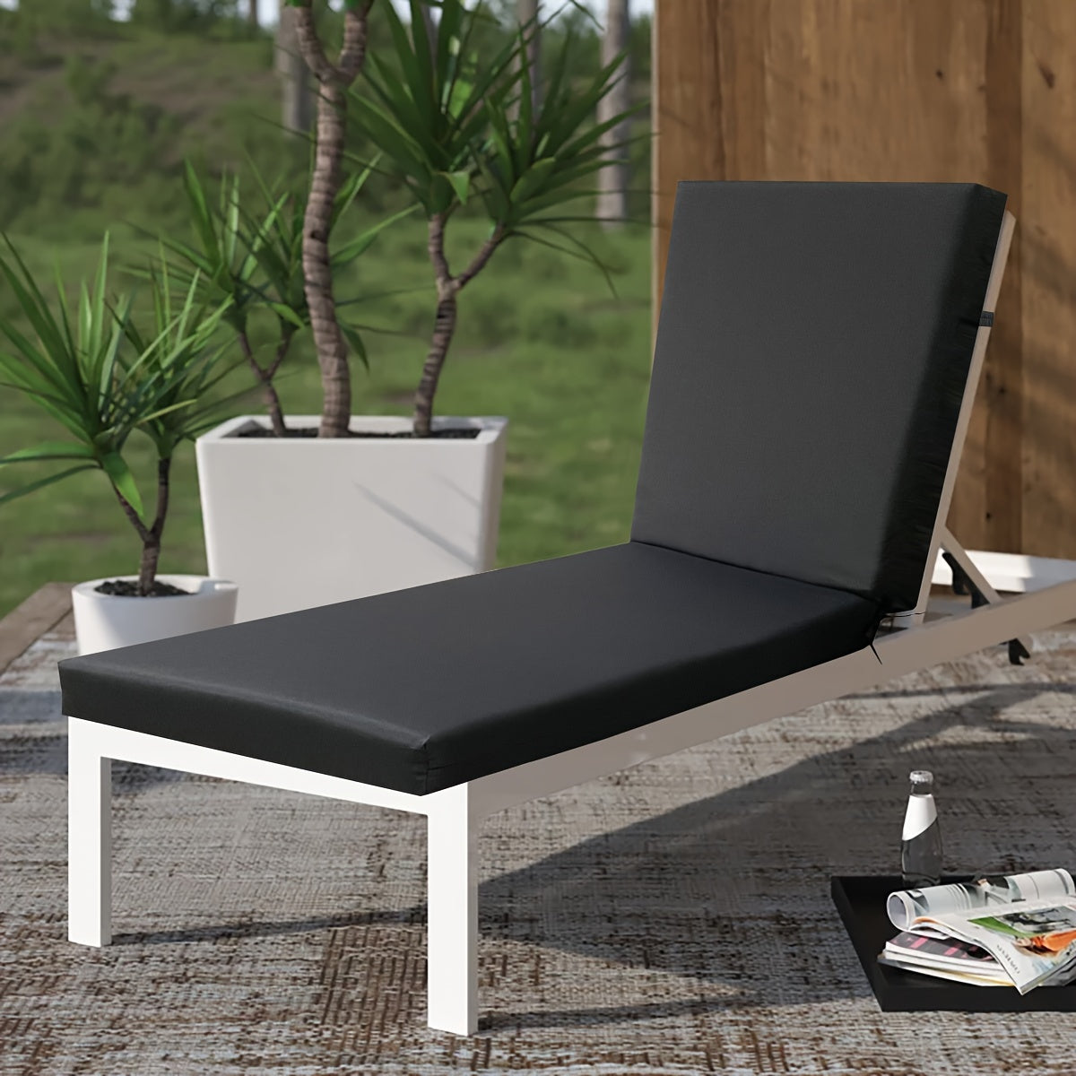 Outdoor Waterproof Foam-Filled Lounge Cushion for Patio Pool Seaside