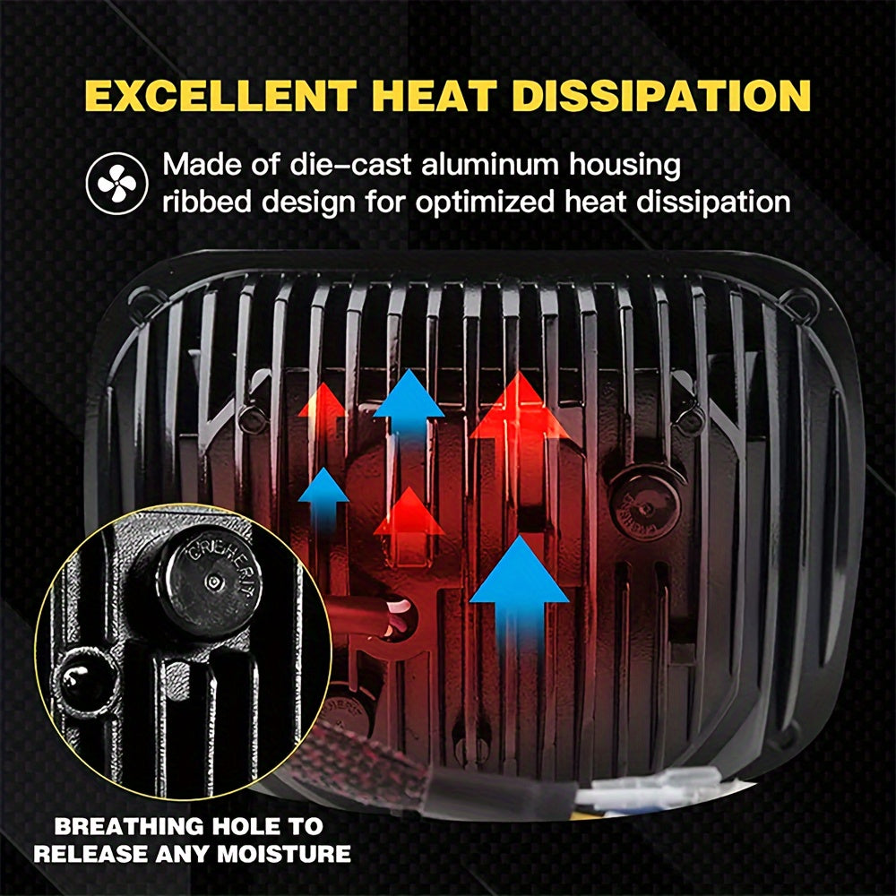 Светодиодные фары с герметичным блоком и дневными ходовыми огнями, указатель поворота 5x7 17,78x15,24 см