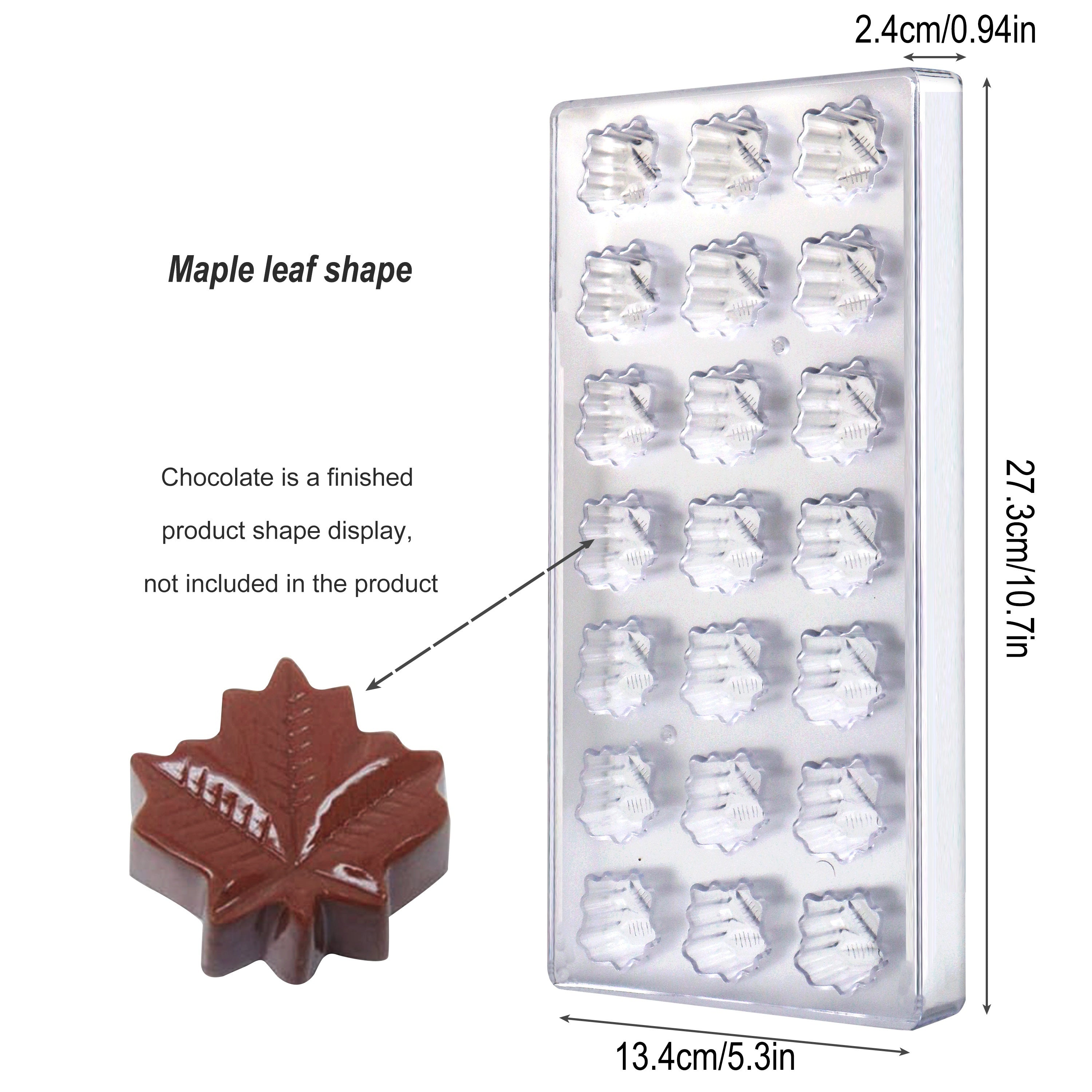Plastic Chocolate Molds Set BPA-Free Heart Egg Bar Diamond for Mousse Jelly Candy
