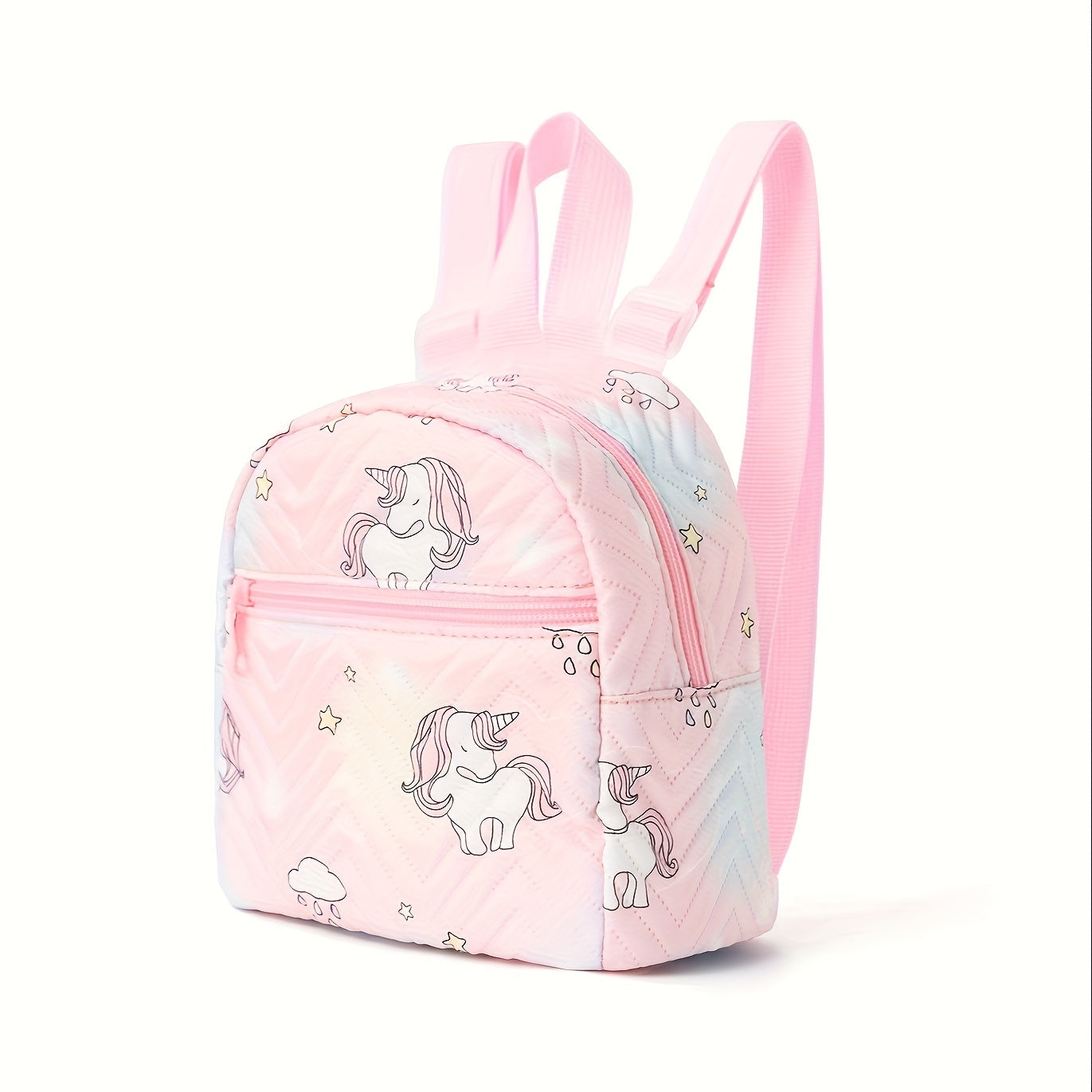 Mochila de unicornio rosa a prueba de agua, resistente a manchas, ligera, para el colegio