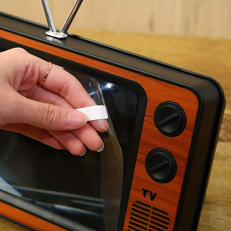 Винтажный телевизороподобный экранный усилитель для телефона размером 30.48 см увеличивает 3D фильмы, видео и игры. Совместим со всеми смартфонами.