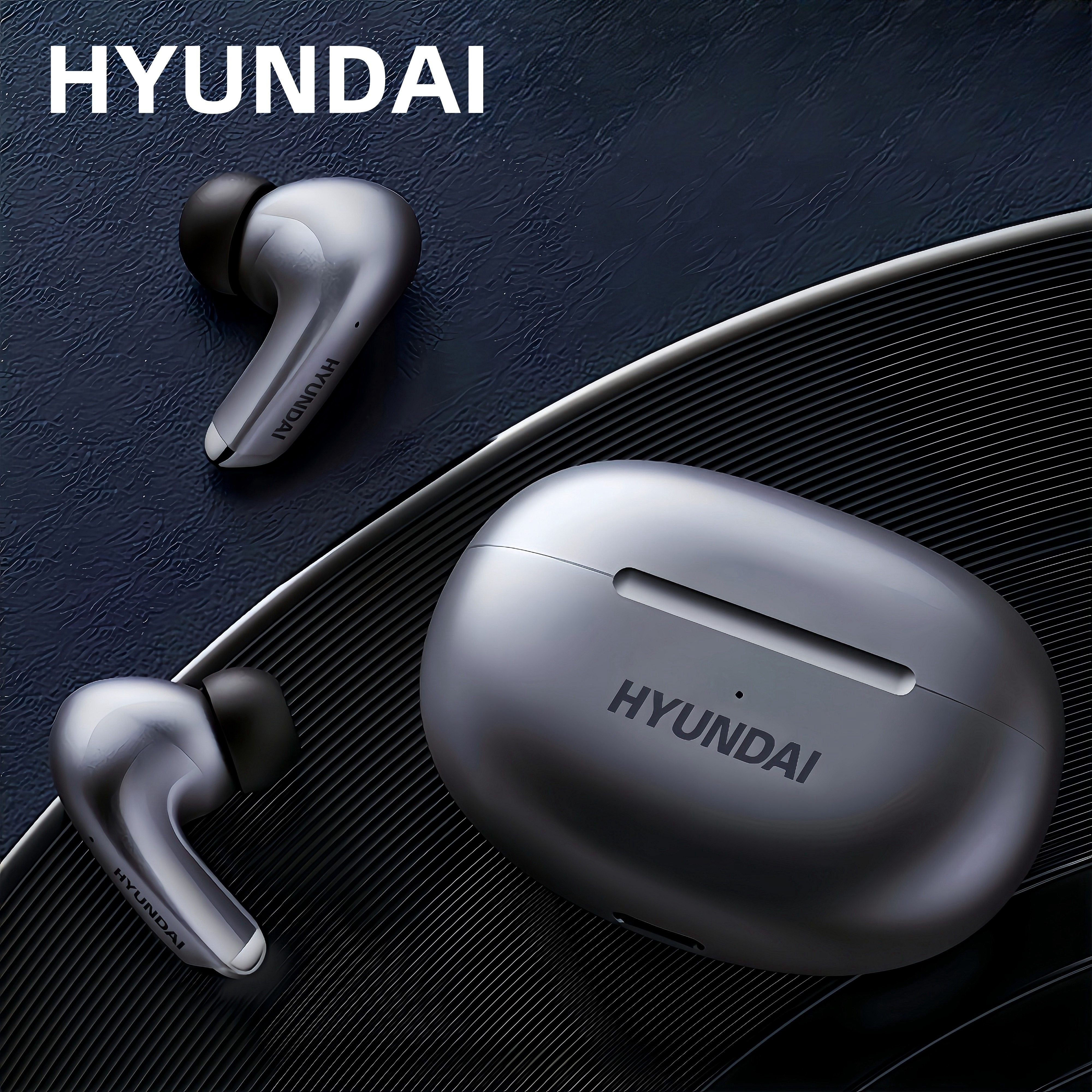 Беспроводные внутриканальные наушники HYUNDAI LP5 с функцией окружающего звука, шумоподавлением, сенсорным управлением, зарядкой Type-C, идеально подходят для путешествий.