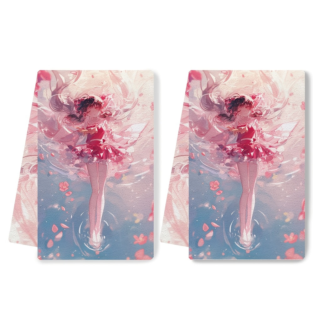 2 ta yumshoq oshxona sochiqlari to'plami, juda yaxshi o'ziga xoslik, idishlarni yuvish uchun mato, 40x60 sm