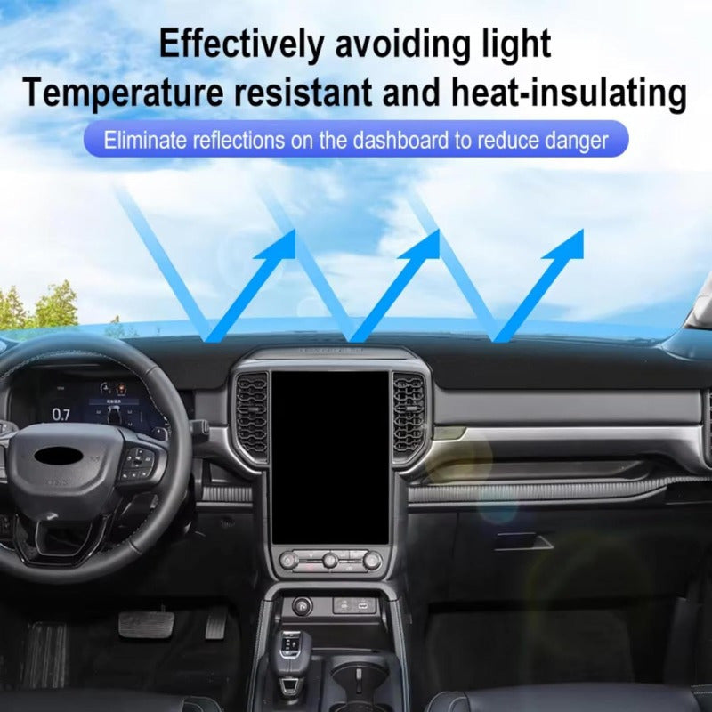 Car Dashboard Cover Black Non-Slip Stylish Fitment for Sedan SUV