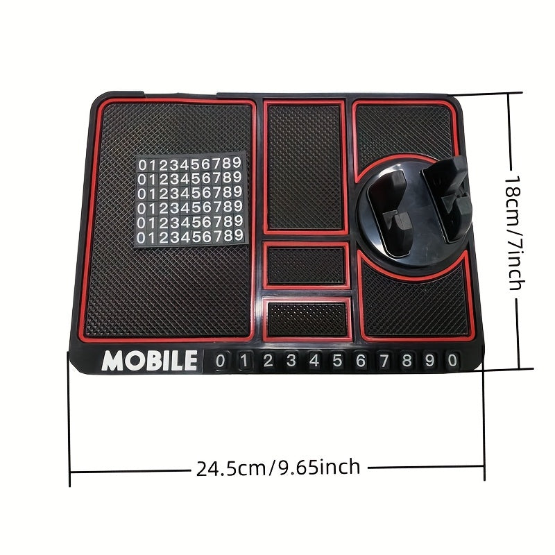 Avtomobil Universal Burilish Telefon Stendi Dual Karta O'rindigi Antiskid Yostiq Aksesuarlar