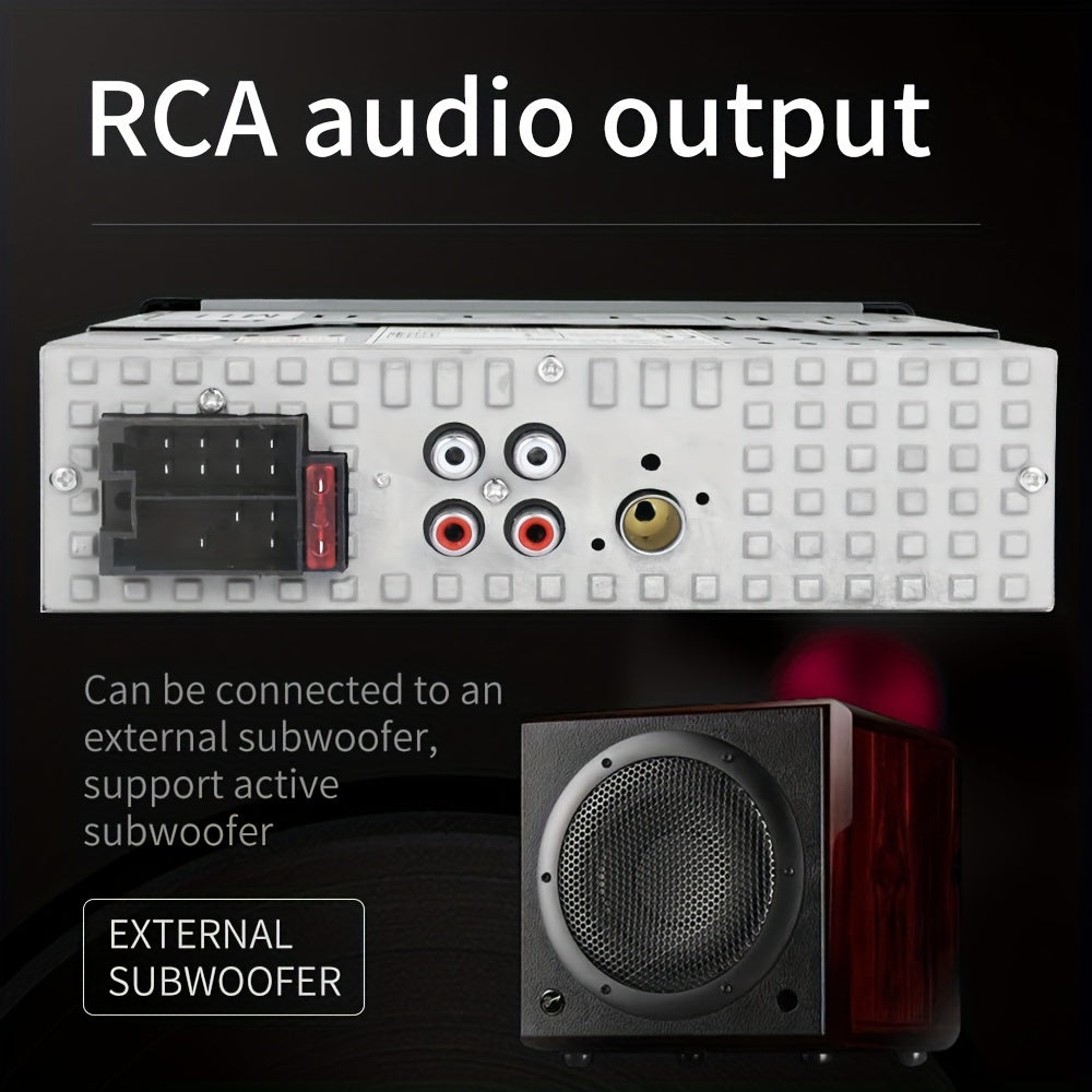 Reproductor de MP3 para coche de 12V con control remoto, radio FM, USB, SD, AUX y control por voz