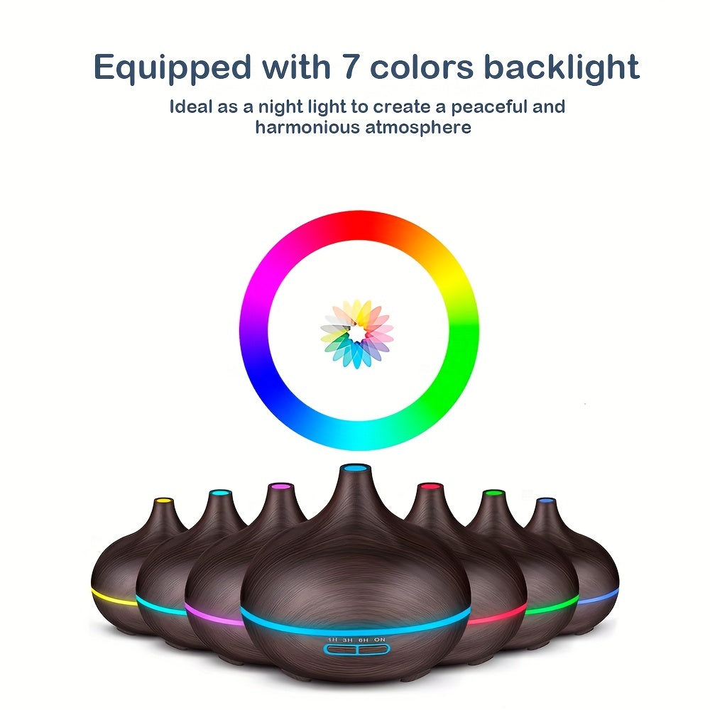 USB-Powered Aromatherapy Diffuser with Remote Control Auto Shut-Off 18.6oz for Bedroom