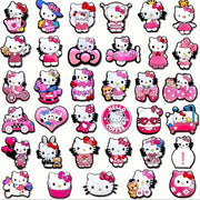 Kids Shoe Charm Set PVC Rubber Garden Shoe Decorations Removable Holes