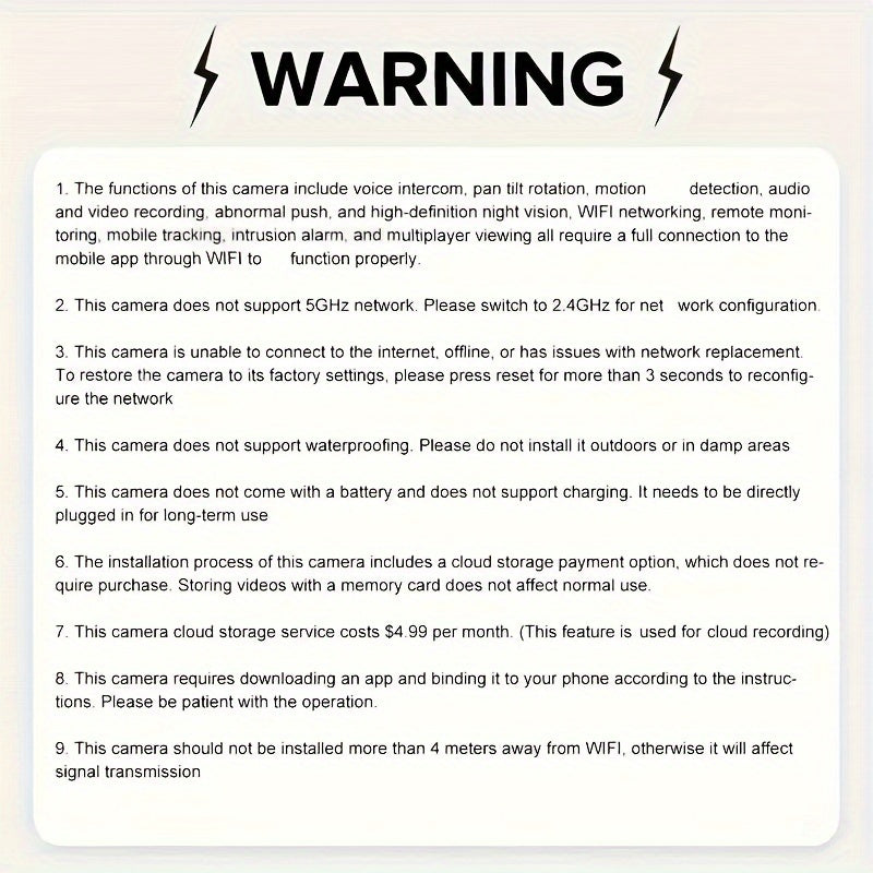 1080P WiFi Security Camera with Night Vision Pan Tilt Two-Way Audio for Home Surveillance