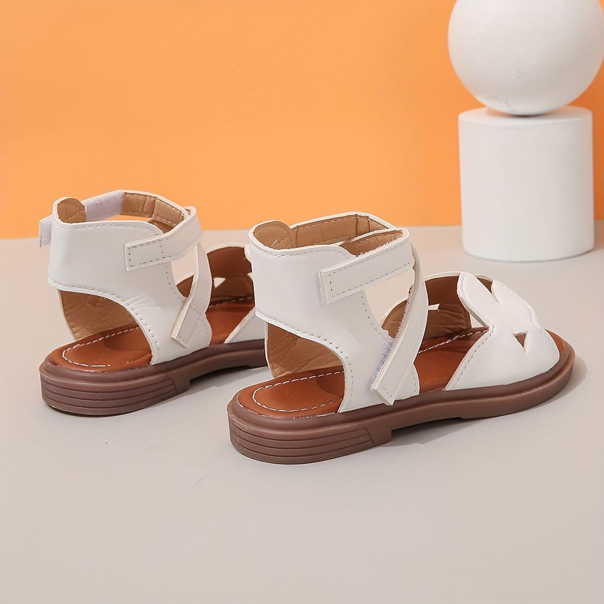 Девочки открытые сандалии с дышащей легкой нескользящей подошвой для помещений, улицы и пляжа