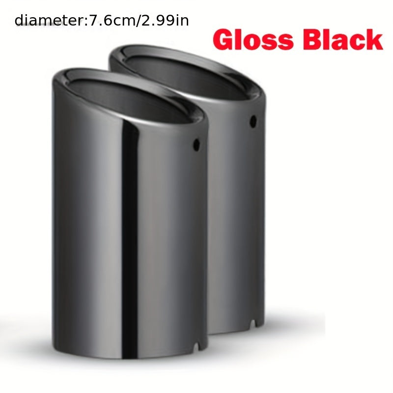 Универсальный 76мм накладка на выхлопную трубу автомобиля стильное покрытие для седана и внедорожника