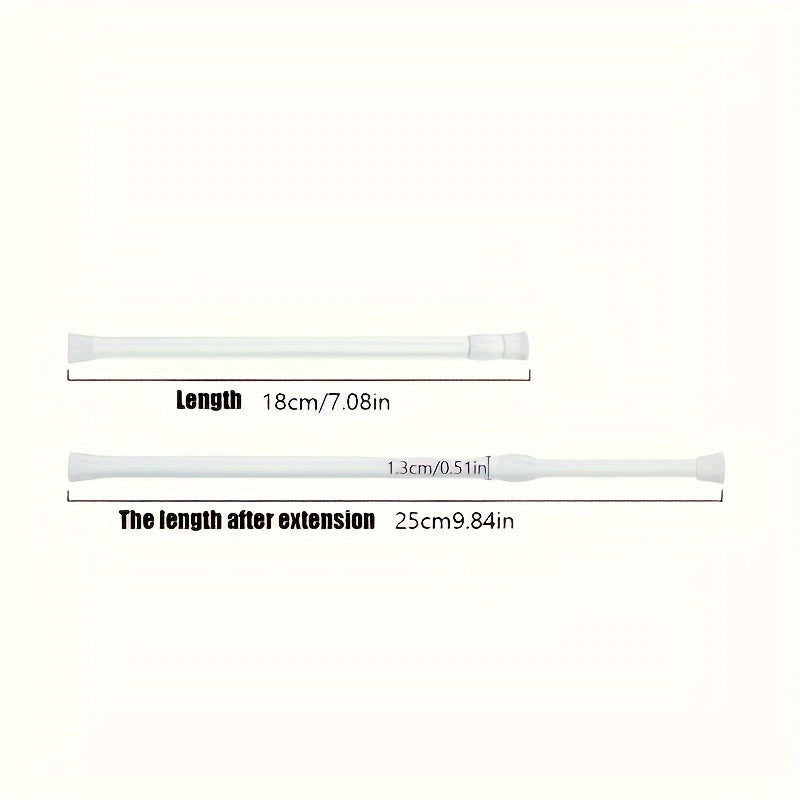 Adjustable Telescopic Spring Rod for Door Window Bathroom Clothes Drying