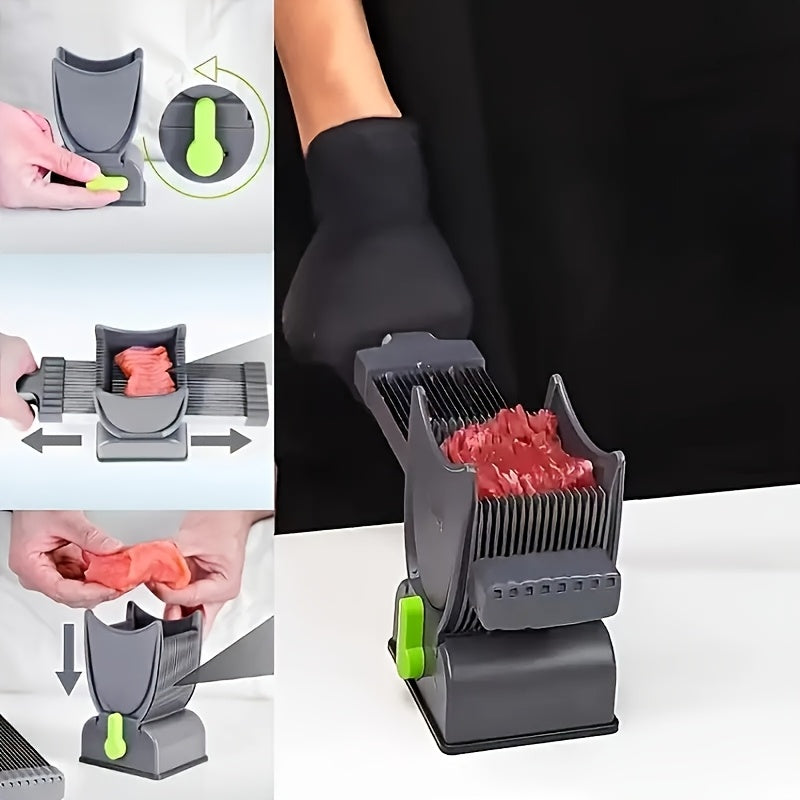 Stainless steel meat vegetable cutter quick slicing easy cleaning multifunctional kitchen