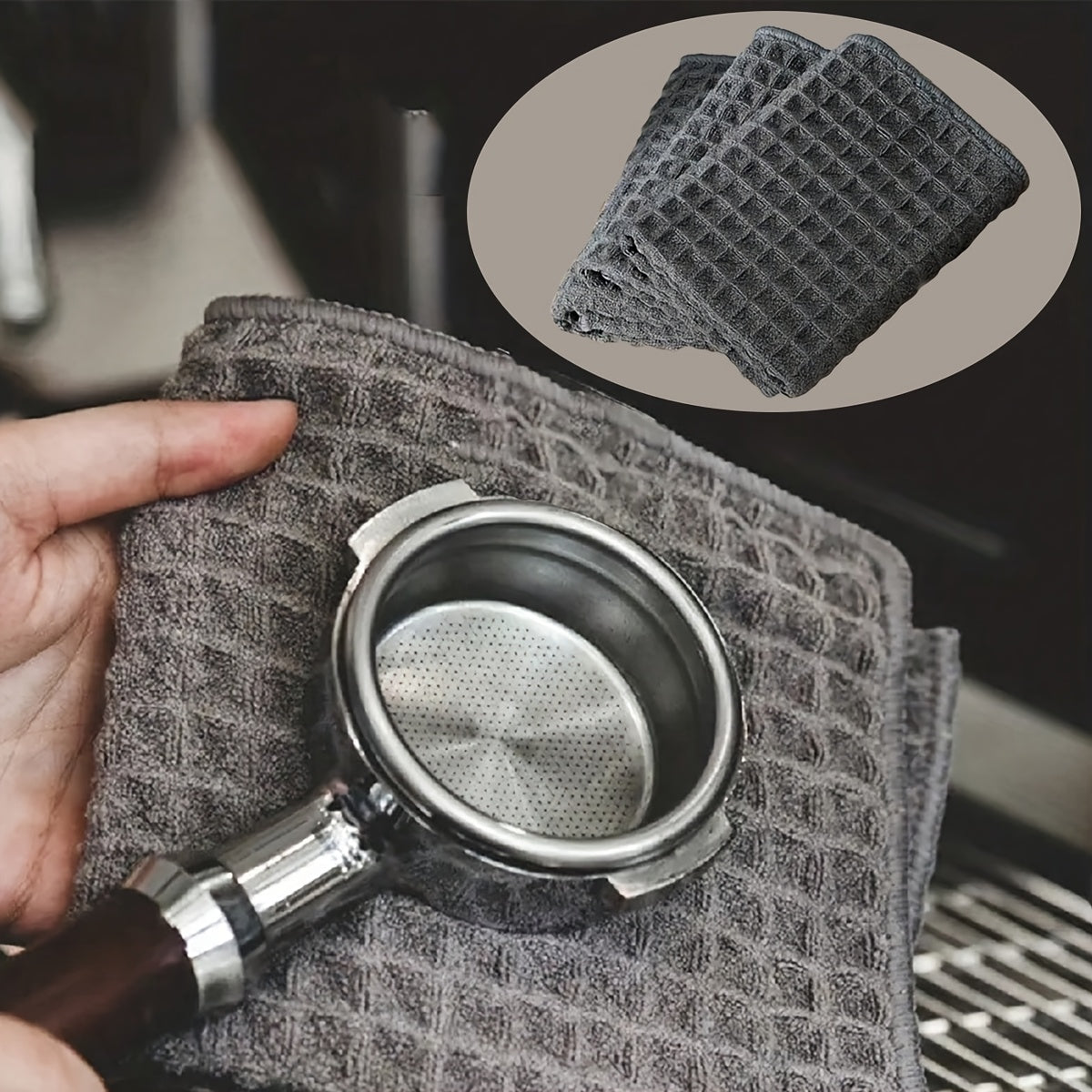 3-Pack Non-Woven Towels for Coffee Machines Absorbent Spill Cleaners