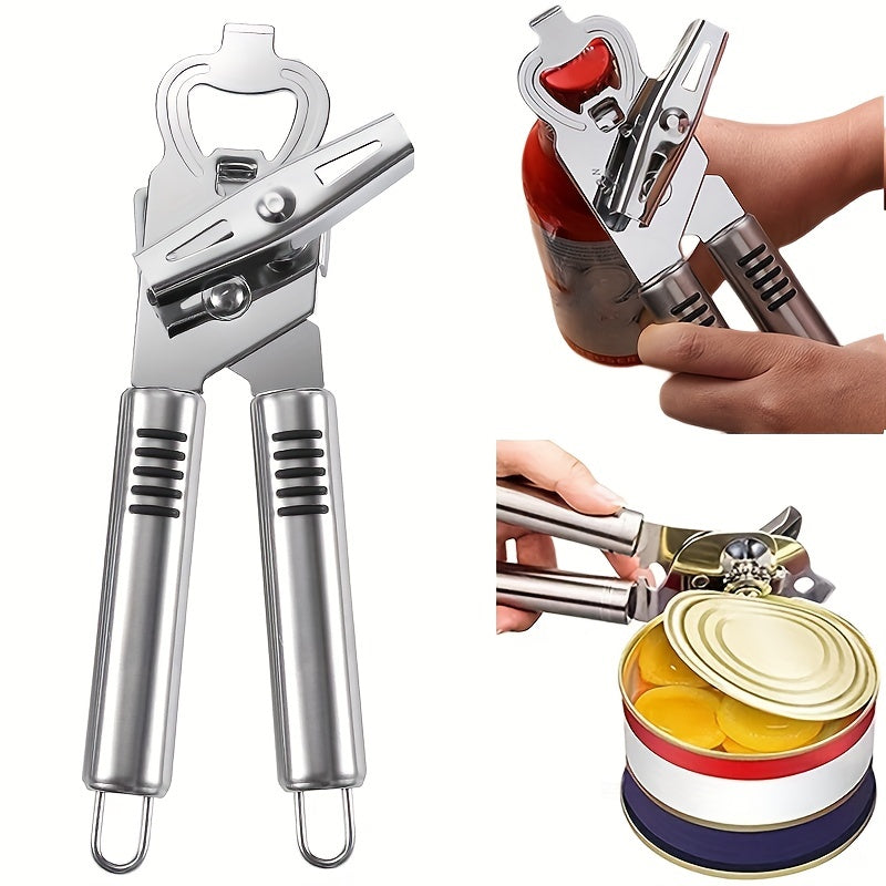 Stainless Steel Jar Opener for Seniors and Weak Hands Kitchen Manual Tool