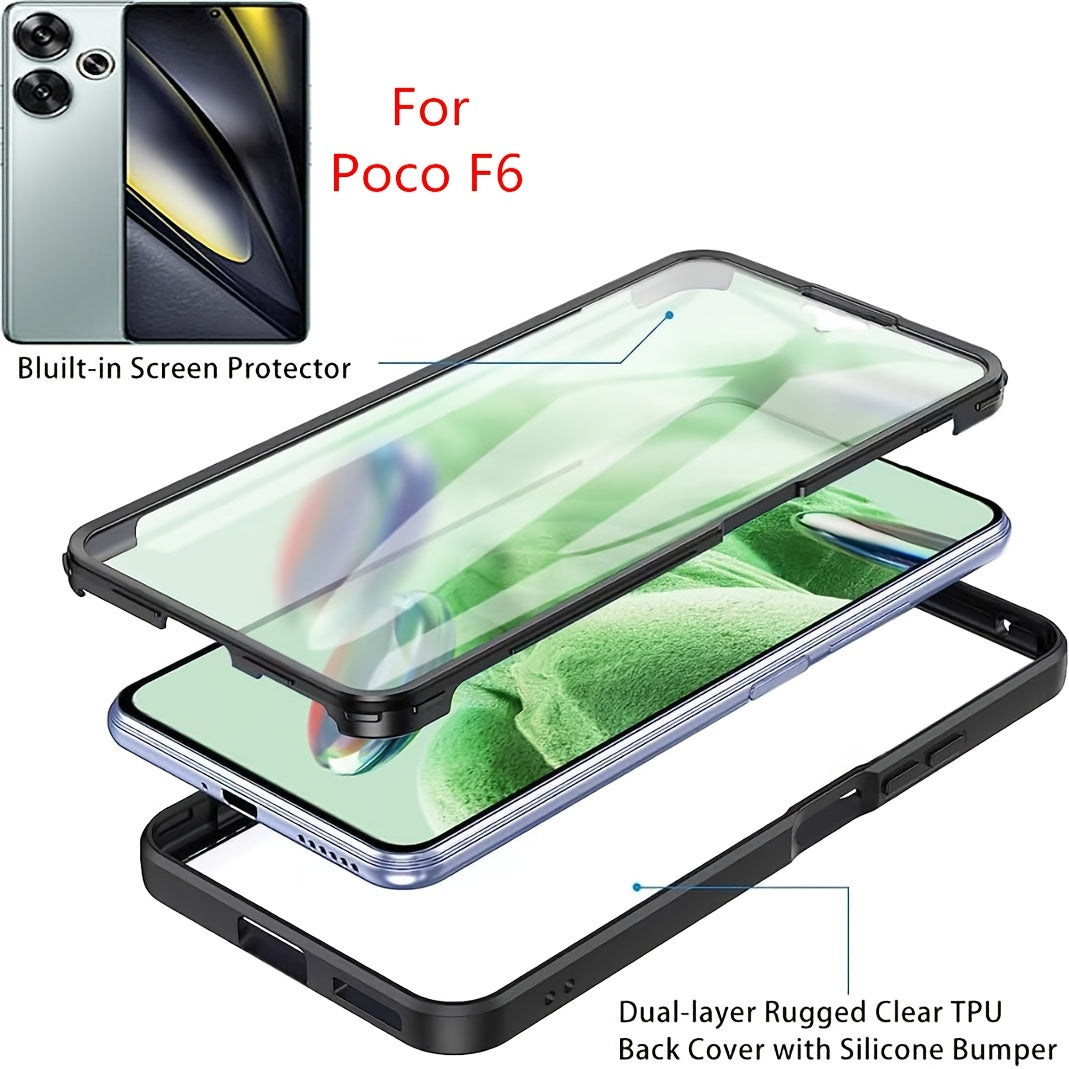 360 Full Body Shockproof Phone Case for Xiaomi POCO Series with Built-in Screen Protector