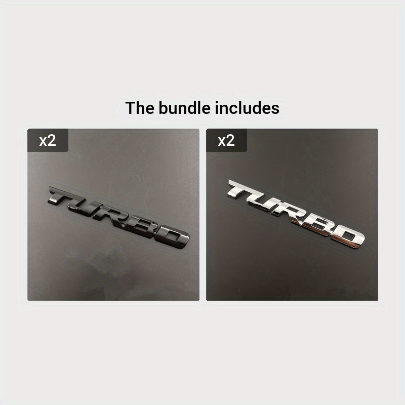 Emblema 3D de metal para coche, calcomanía de aleación de zinc, adhesivo, insignia para portón trasero