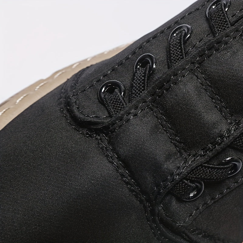 Zapatos de skate casual de lona para hombre, transpirables, con cordones, zapatillas urbanas para actividades al aire libre