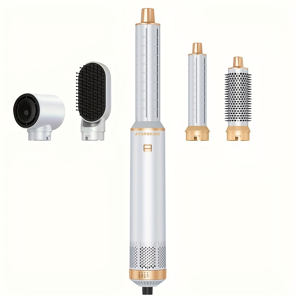 5-in-1 Hair Dryer Brush Set with Air Curler Detachable Hot Air Styler 800W 220V