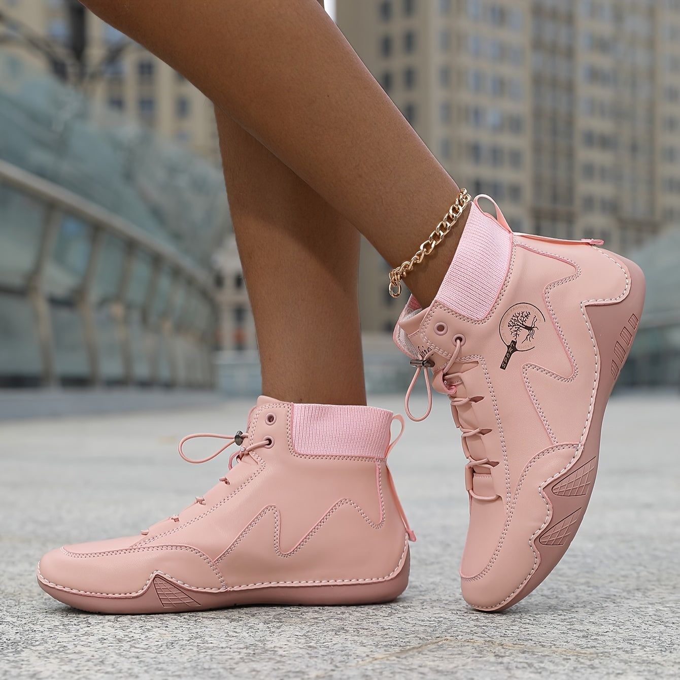 Women's Chunky Sneakers All-Season Solid Color Casual Cross-Training Shoes