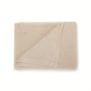 Solid Color Knitted Throw Blanket for Stroller Cover Quilt and Air Conditioning Use