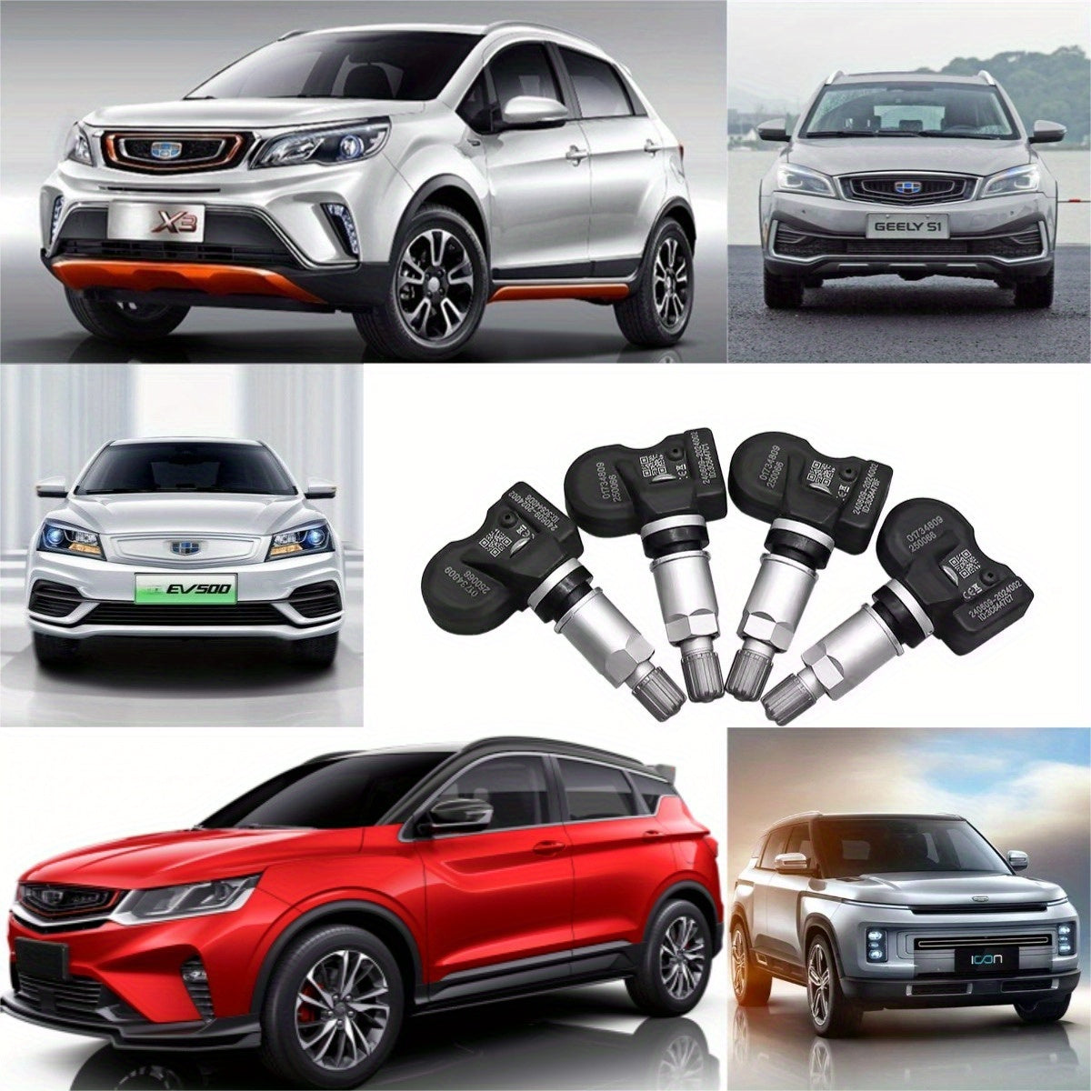 1/4 Pcs OEM TPMS Tire Sensor for Vehicles 433MHz Replacement Part