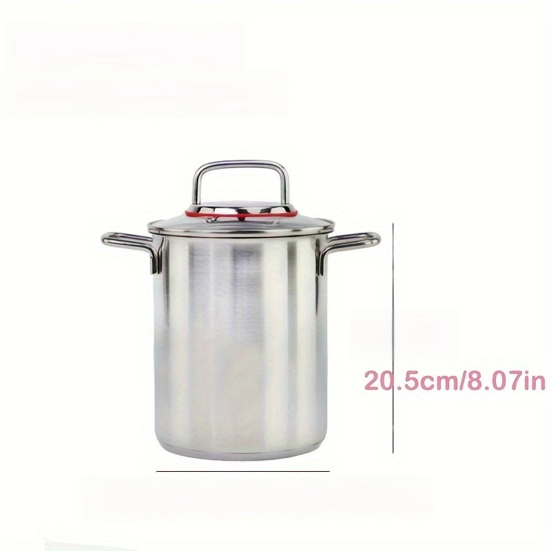 Stainless Steel Cookware Set with Soup, Fryer, Stew Pots and Basket for Home and Restaurant