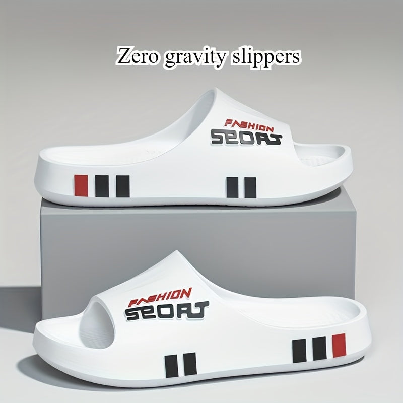 Beige Unisex Ergonomic Slide Sandals Cushioned Non-Slip Indoor Outdoor