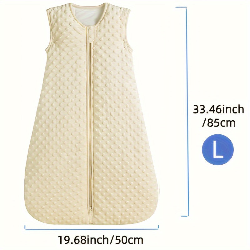 Yangi tug'ilganlar va kichkina bolalar uchun bolalar uyqu sumkasi 2.5 TOG Minky Dot paxta uyqu sumkasi