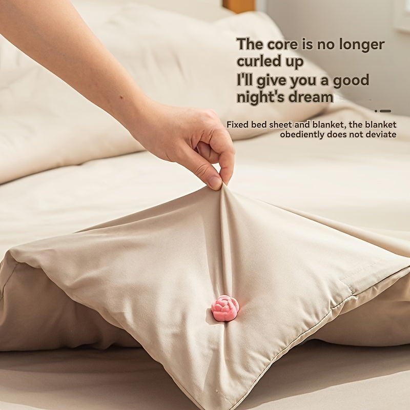 Pink Velvet Non-Slip Blanket Clip for Bedding Sheets and Blankets 1 Pack