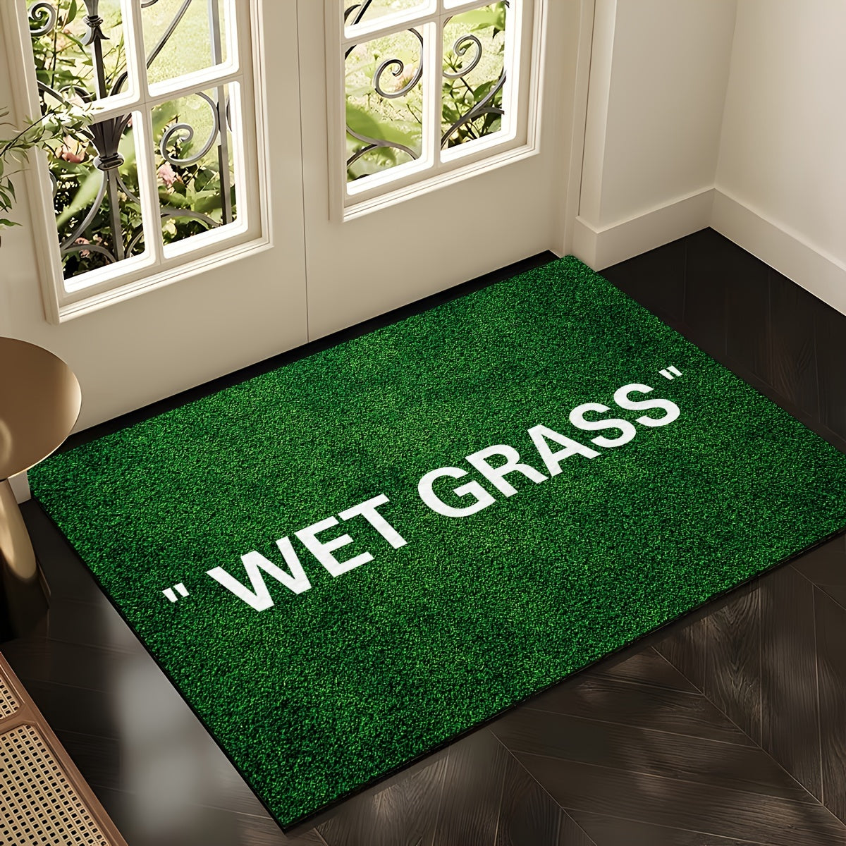 Green Grass Area Rug Non-Slip Machine Washable for Living Room Bedroom Kitchen