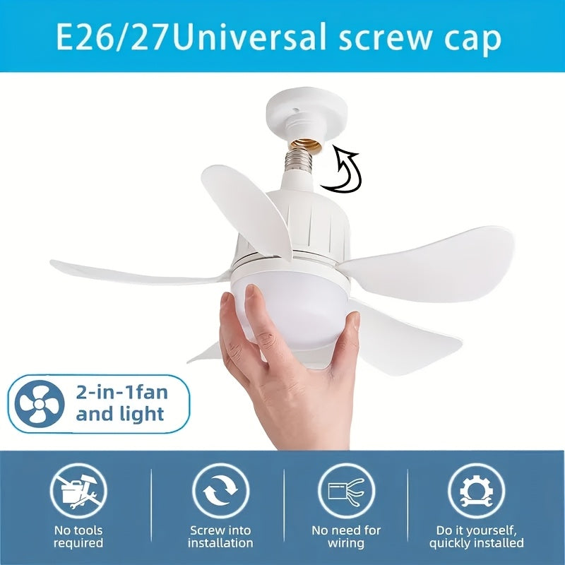Ceiling Fan Light with Adjustable Lighting and Remote Control Easy Installation