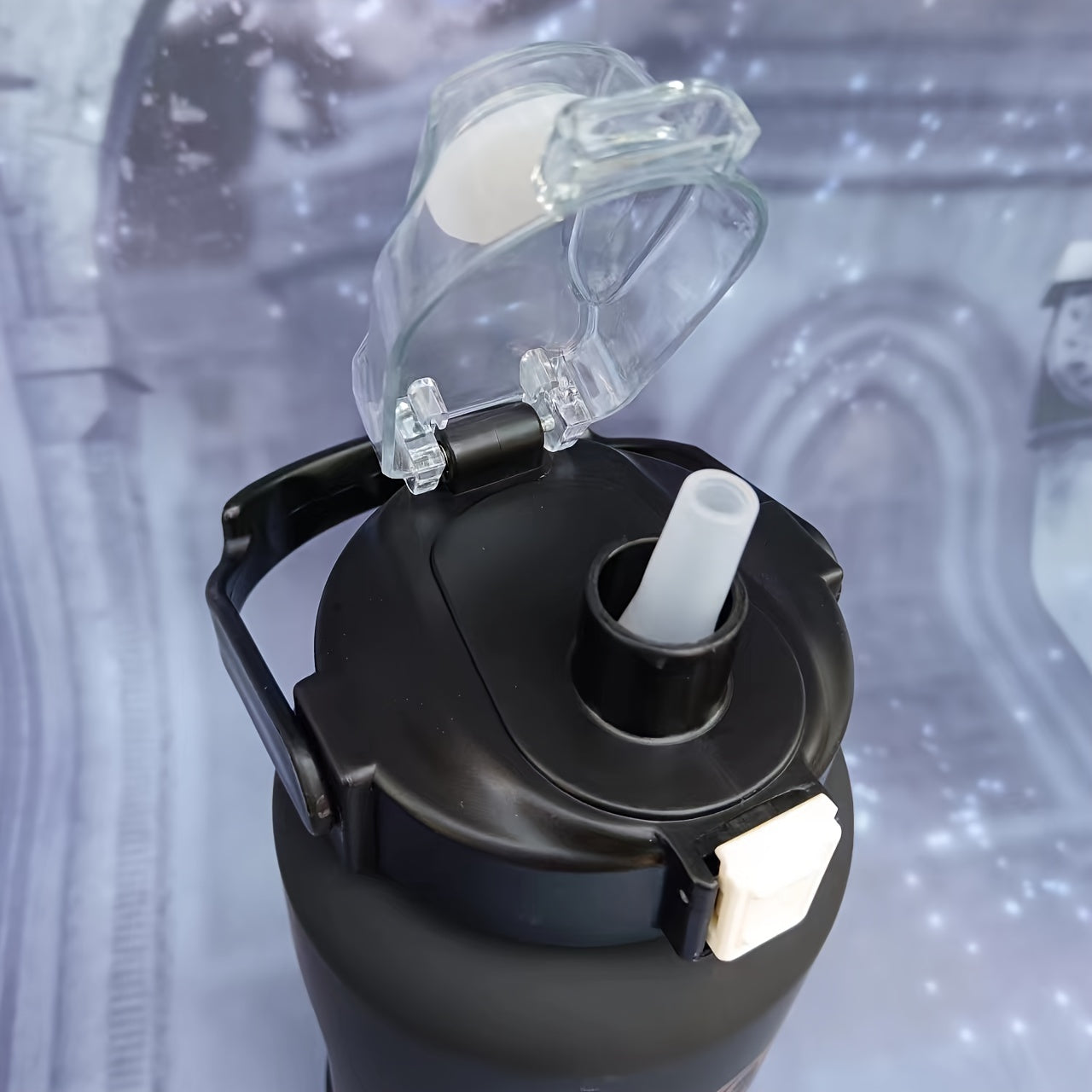 Dark Skull and Angel Water Bottles 300ml 700ml 2000ml Leak-Proof Durable