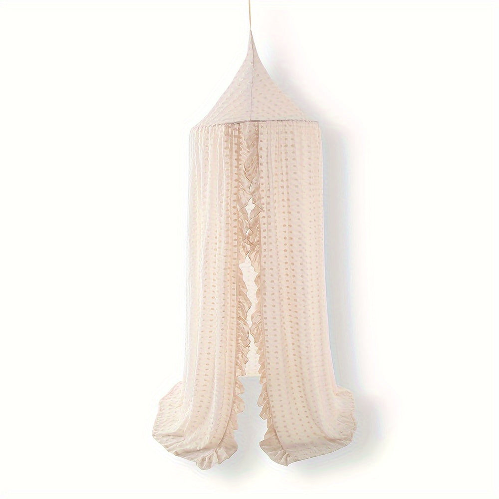 Mosquitero para cuna infantil con cortina de encaje de chiffon en forma de cúpula para rincón de lectura o cama