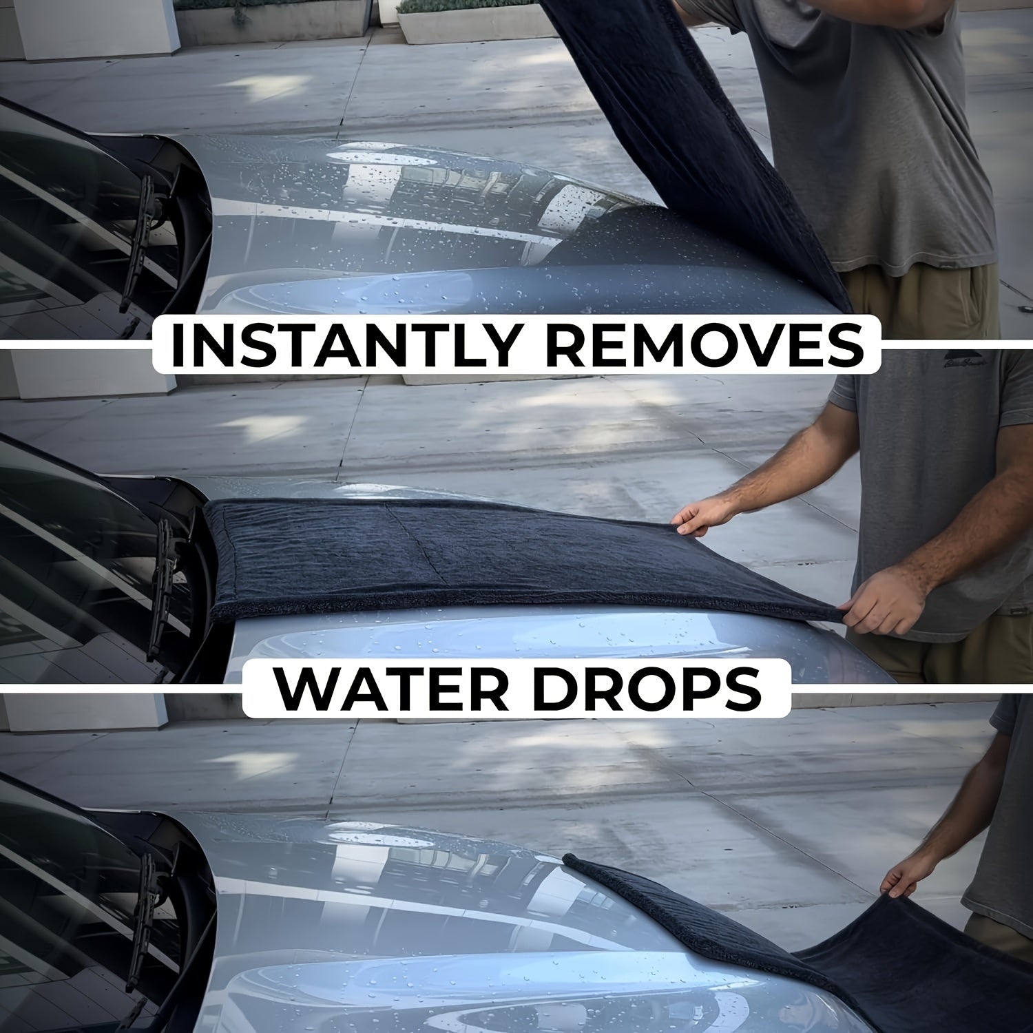 Микрофибровое полотенце для сушки автомобиля без краев, быстрое высыхание, впитывающее, легкое