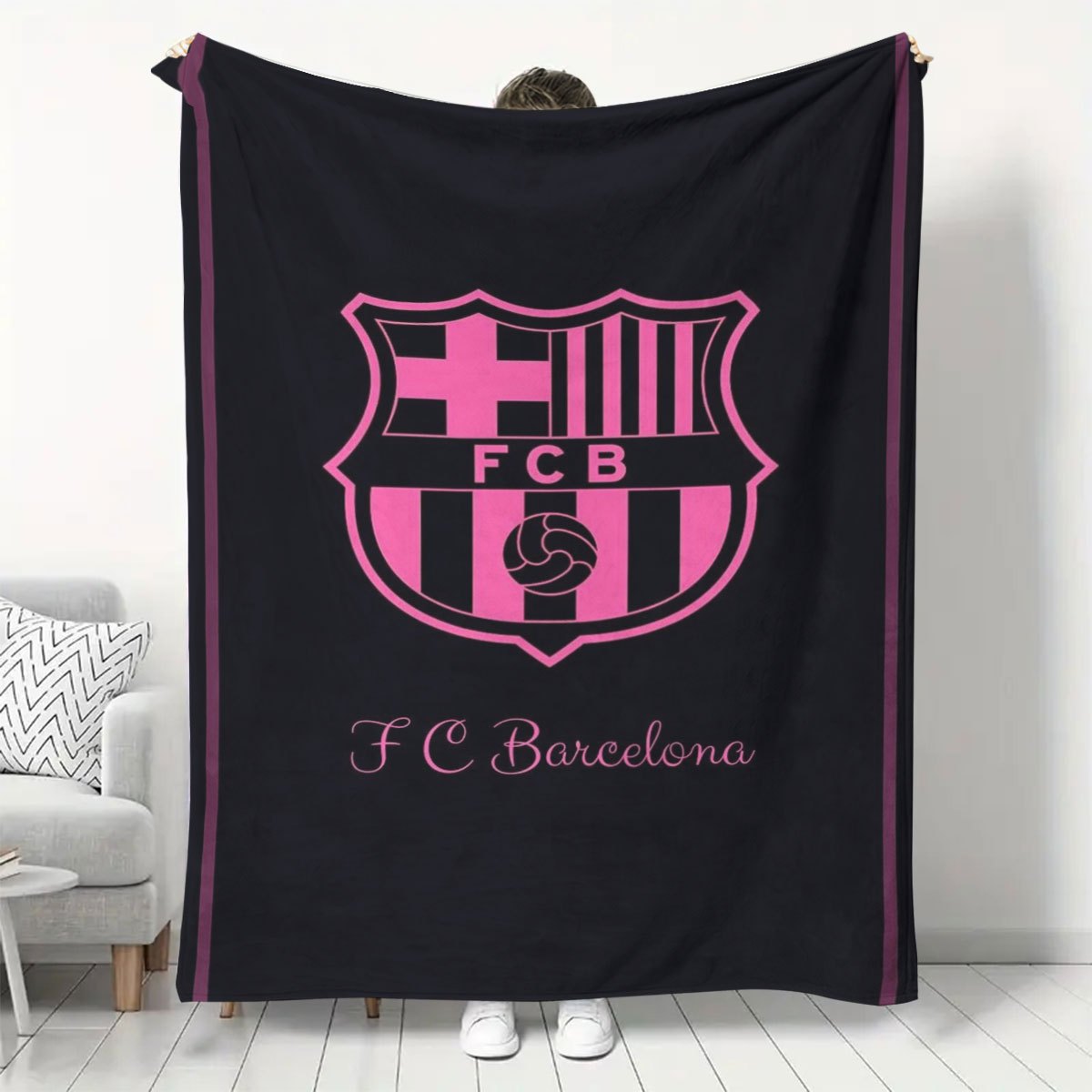 Cozy Fleece Blanket for Fans All-Season Indoor Use