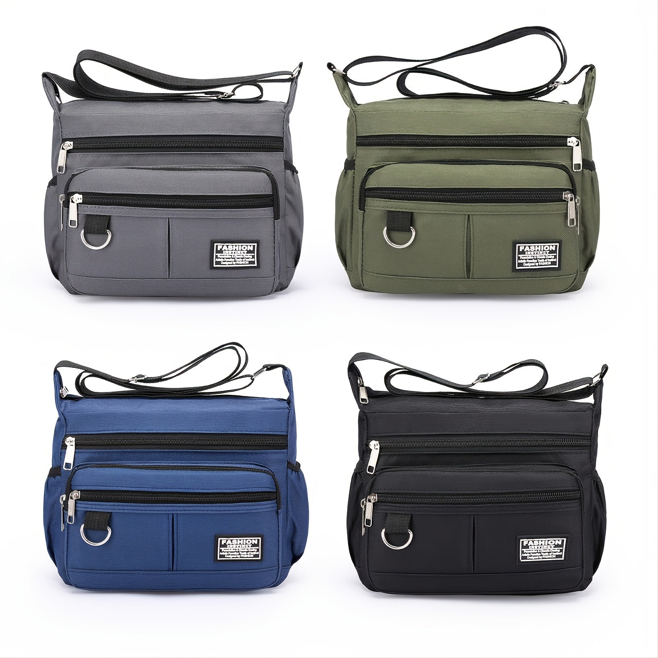 Erkaklar uchun Naylon Diagonal Yelka Sumkasi Mobil Telefon Kapsulasi Crossbody Sumka