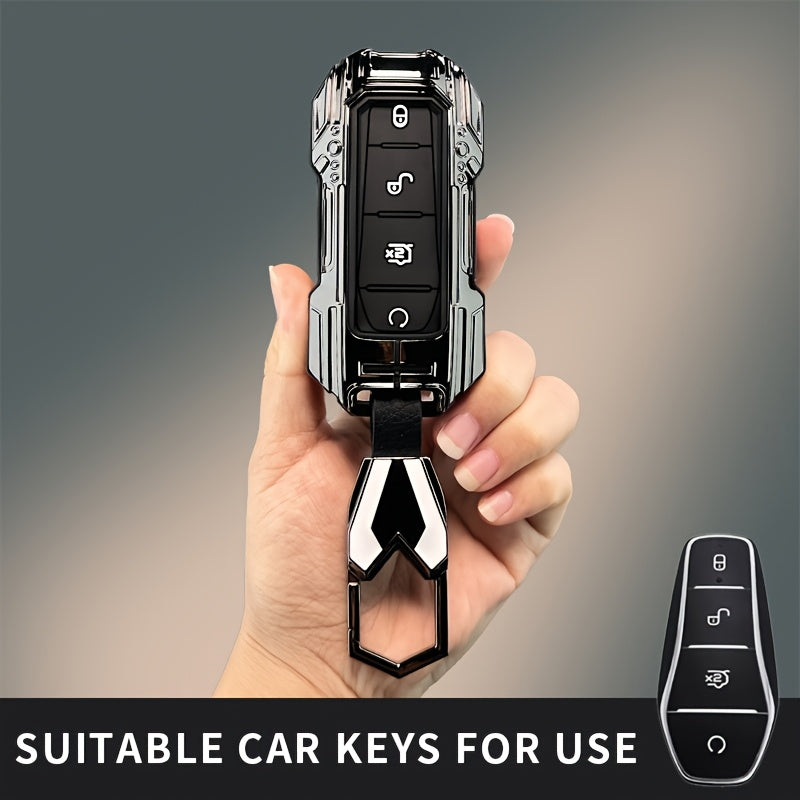 High-End Zinc Alloy Car Key Cover for EV Models Durable Remote Shell
