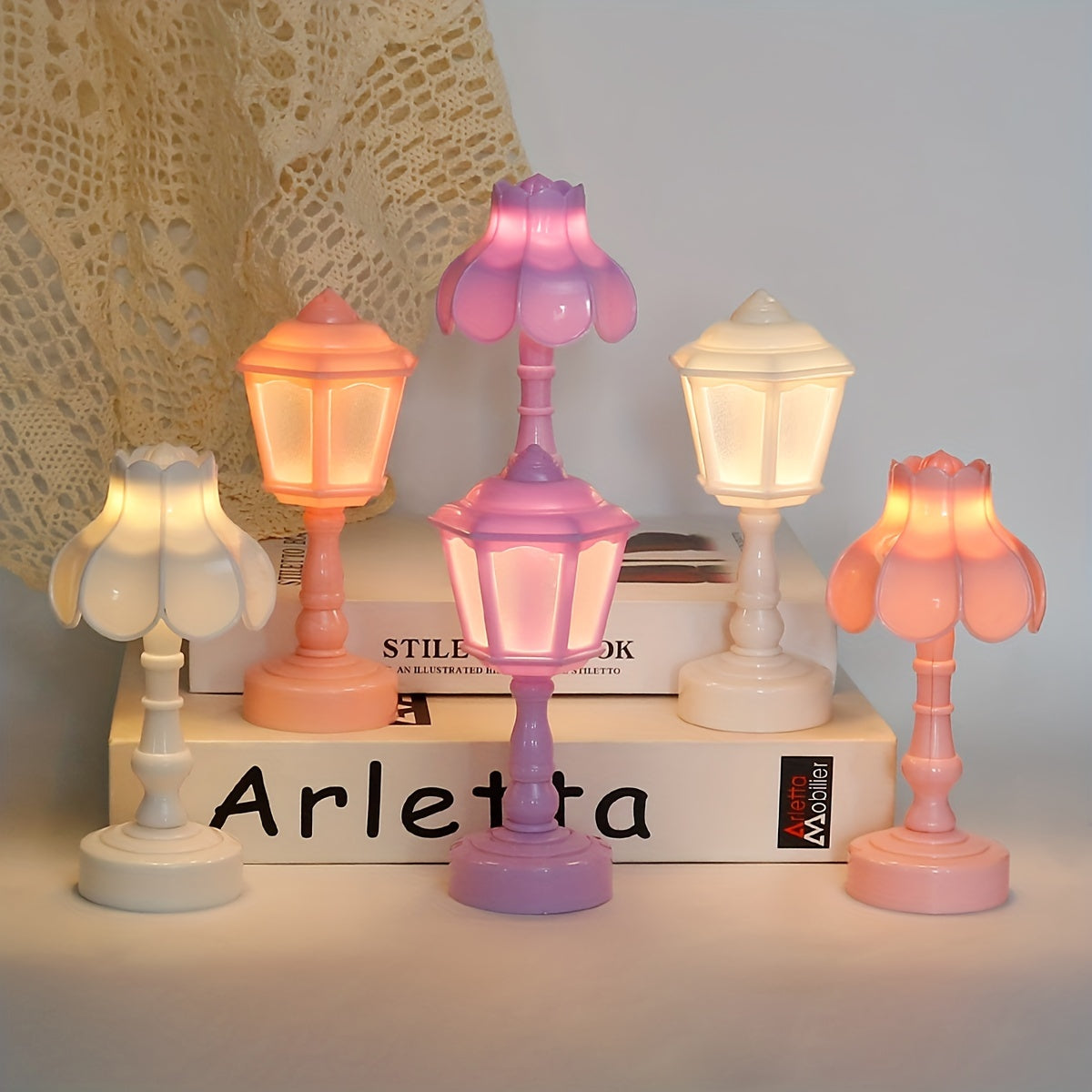 Flower-Shaped Mini LED Table Lamp for Bedroom Desk Decor Night Light
